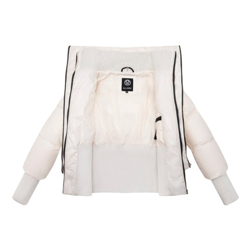 Ellabee Teen Double Zipper Bomber in Ivory